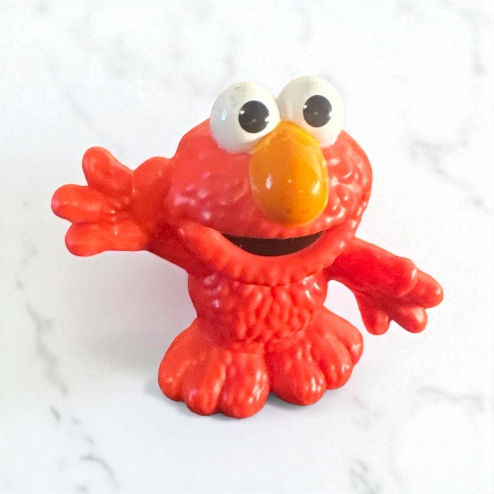 Sesame Street Elmo Figurine Toy Character Figure Vintage Collectible‎